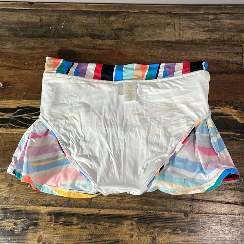 Anne Cole bikini with skort in cute stripe size medium - sold as two piece suit - Picture 9 of 17